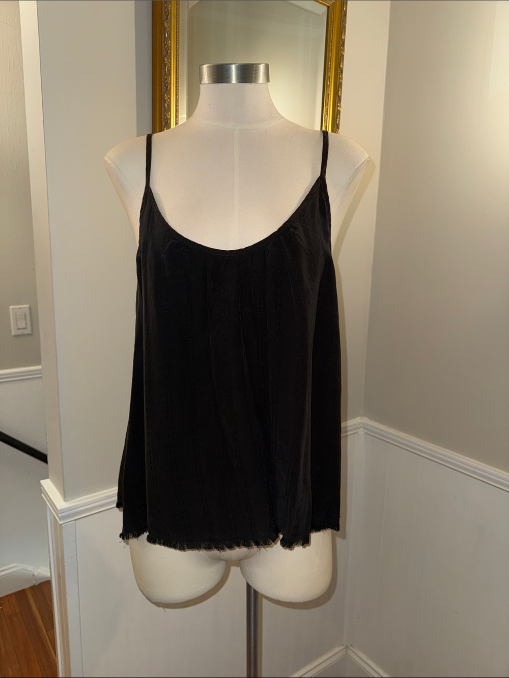 Tina Jo Black Women's Spaghetti Strap Tank Top